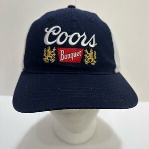 Coors Banquet Navy Baseball Cap 🧢